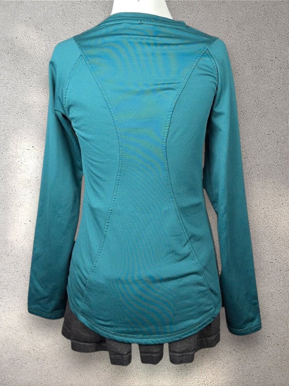 Spyder Active Fleece Lined Top Women's S Green Stretch Activewear Yoga Gorpcore - Picture 2 of 9